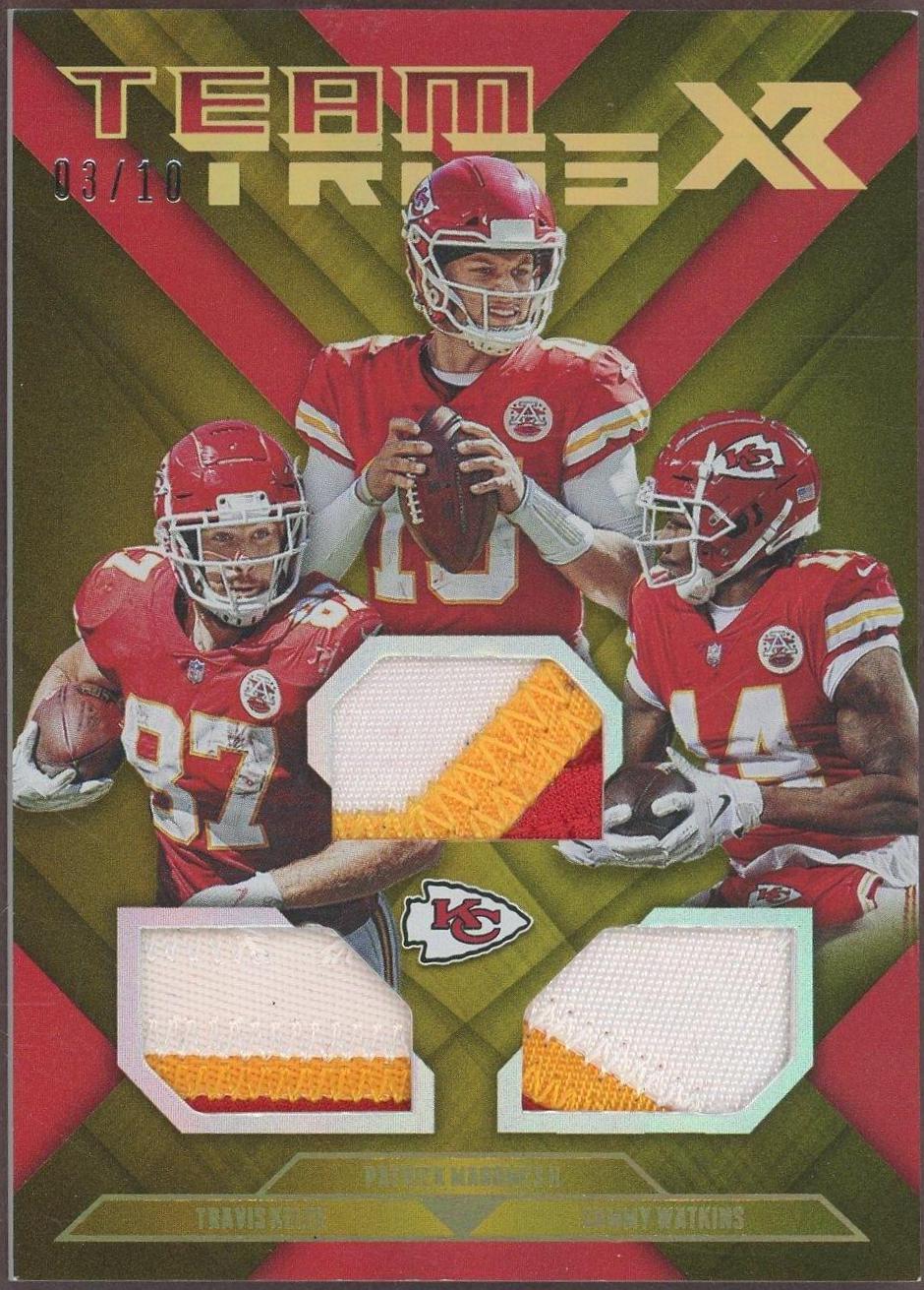 Patrick Mahomes II [Gold] #1 Football Cards 2019 Panini XR