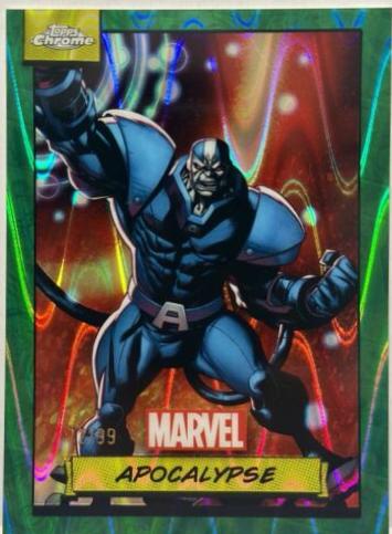 Apocalypse [Green Gamma Ray Wave] #102 Marvel 2024 Topps Chrome