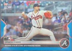 Spencer Strider [Blue] #OS-9 Baseball Cards 2022 Topps Now Off Season Prices