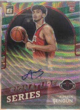 Alperen Sengun [Green Wave] #SS-ASG Basketball Cards 2021 Panini Donruss Optic Signature Series