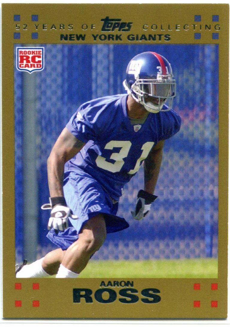 Aaron Ross [Gold] #375 Football Cards 2007 Topps