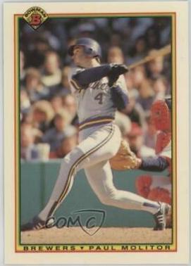 Paul Molitor #399 Baseball Cards 1990 Bowman Tiffany