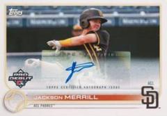 Jackson Merrill [Autograph] #PD-103 Prices | 2022 Topps Pro Debut 