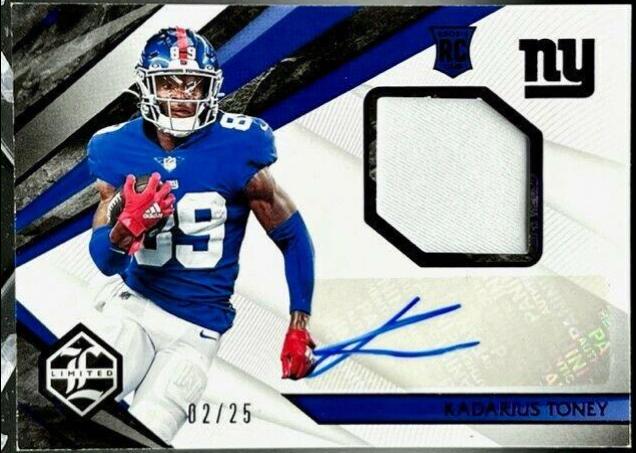 Kadarius Toney 2021 Panini Limited RPA deals #’d /49 #112