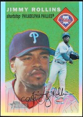 Jimmy Rollins [Retrofractor] #THC36 Baseball Cards 2003 Topps Heritage Chrome