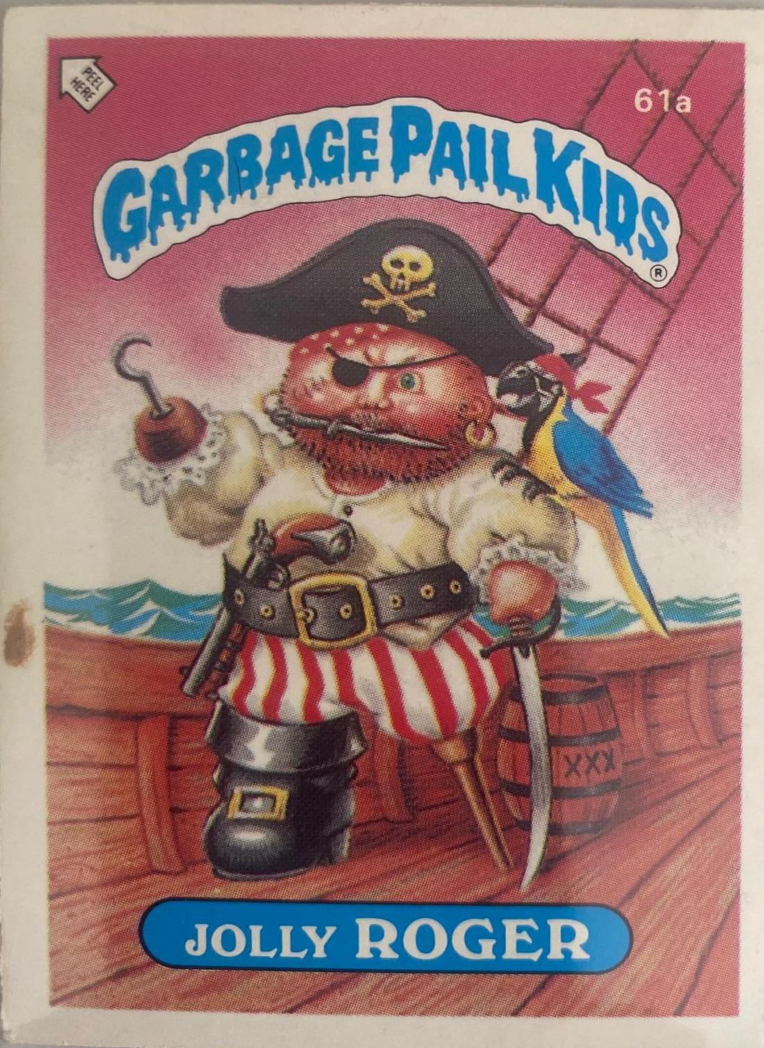 Jolly Roger #61A Garbage Pail Kids 1985 Mini