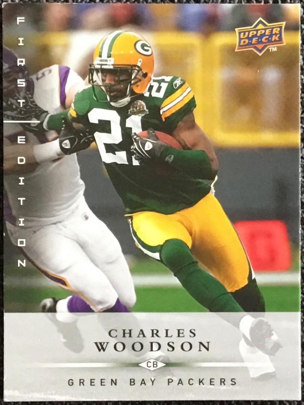 Charles Woodson #55 Football Cards 2008 Upper Deck First Edition