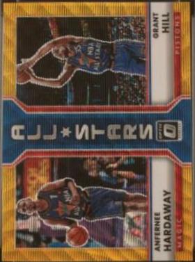 Anfernee Hardaway, Grant Hill [Gold Wave] #20 Basketball Cards 2022 Panini Donruss Optic All Stars