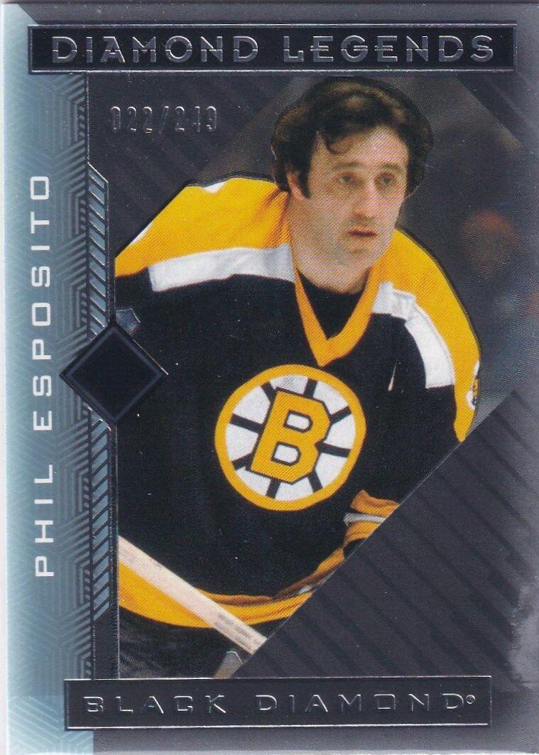 Phil Esposito #BDL-PE Hockey Cards 2021 Upper Deck Black Diamond Legends