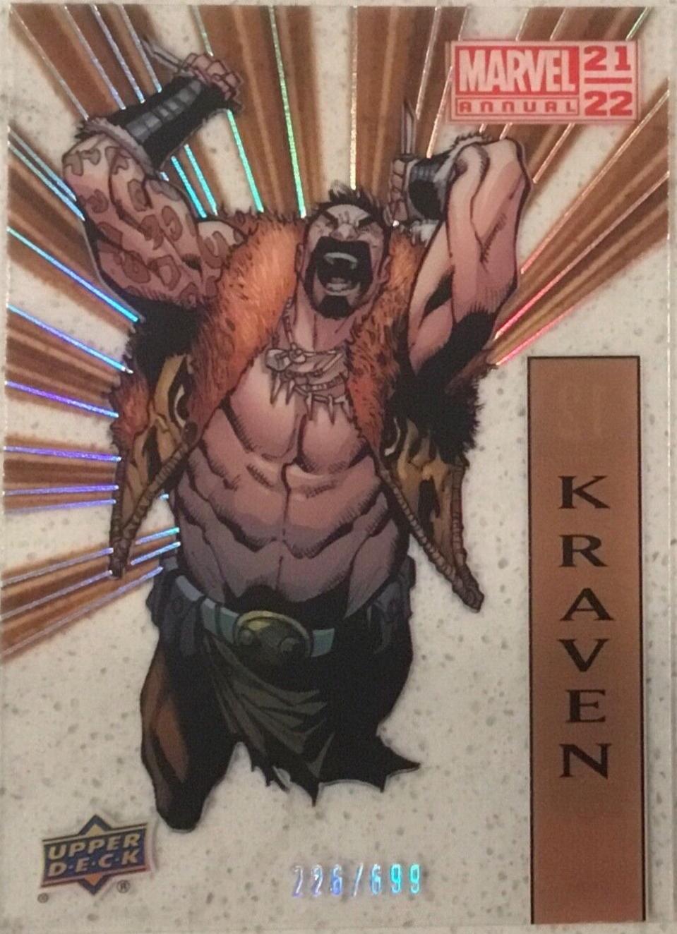 Kraven #12 Marvel 2021 Upper Deck Annual Suspended Animation