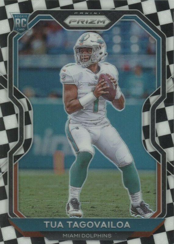 2020 Tua Tagovailoa Panini Prizm & Prizm Black PSA 10 Gem shops Mint RC Dolphins