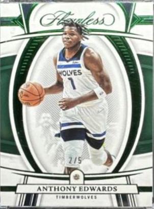 Anthony Edwards [Emerald] #29 Basketball Cards 2021 Panini Flawless