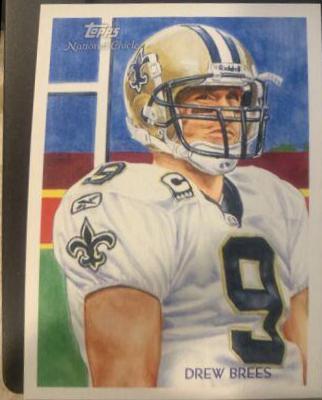 Drew Brees #C20 Football Cards 2009 Topps National Chicle