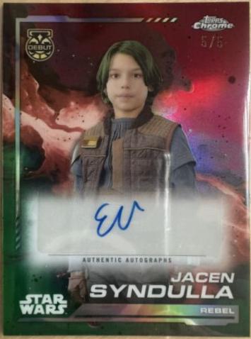 Evan Whitten as Jacen Syndulla [Dathomir Red Refractor] #AU-EW Star Wars 2024 Topps Chrome Autograph