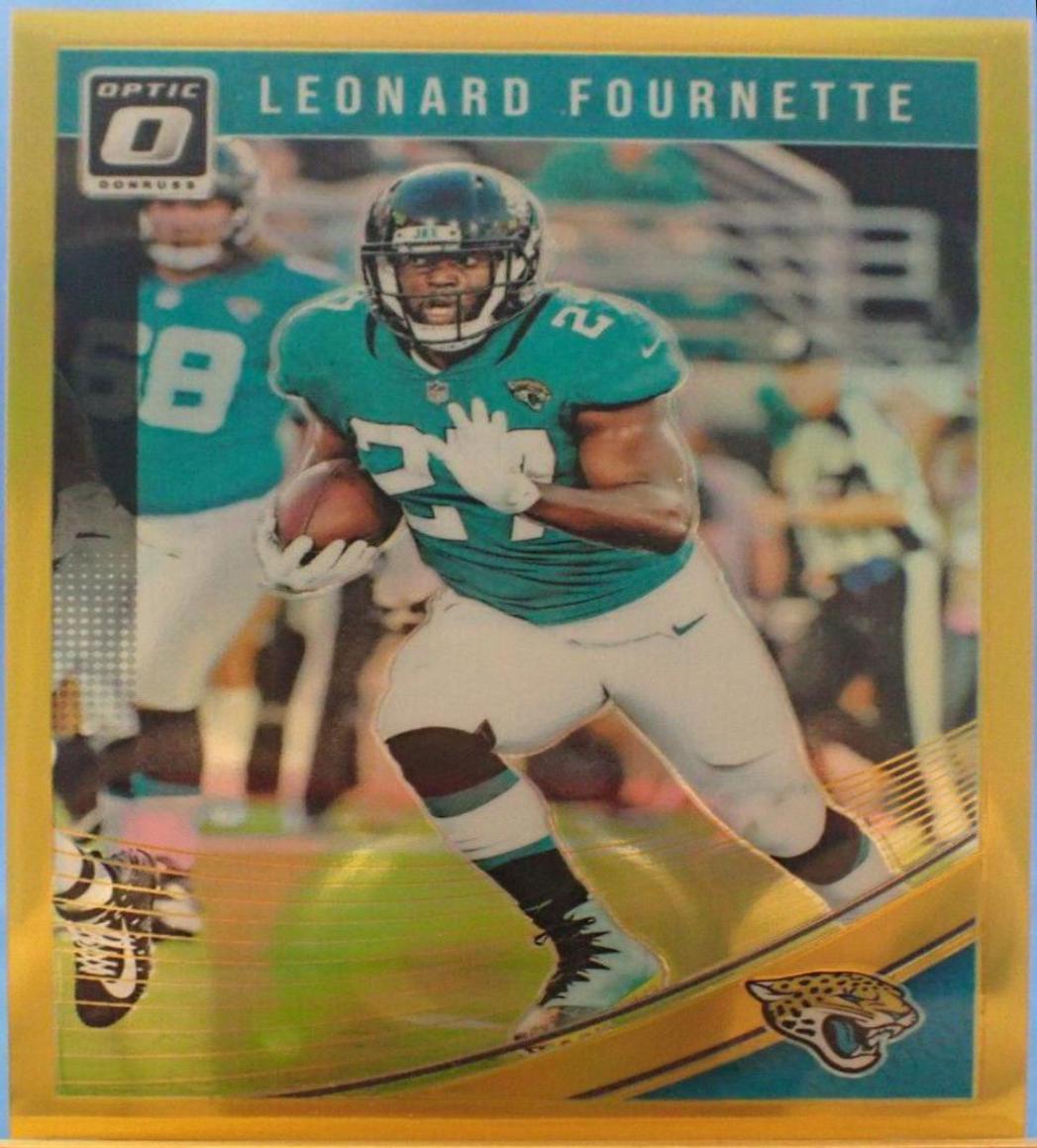 Leonard Fournette [Gold] #47 Football Cards 2018 Donruss Optic