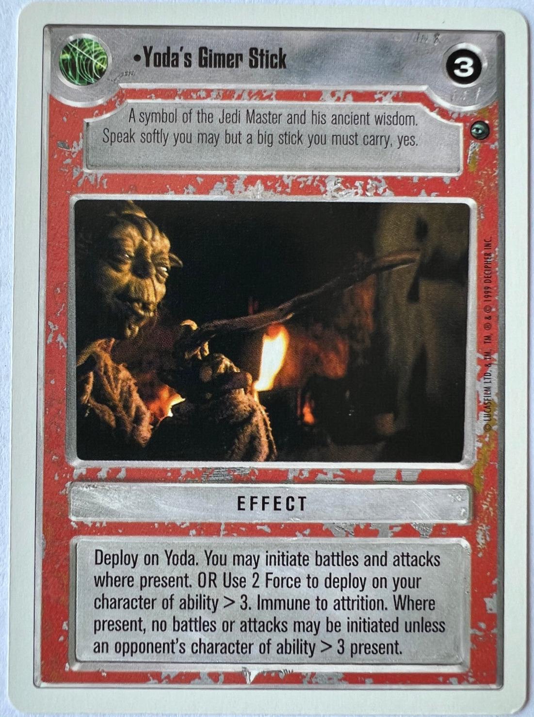 Yoda's Gimer Stick [Revised] Star Wars CCG Dagobah