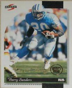 Barry Sanders [Artist's Proof] #200 Football Cards 1996 Panini Score