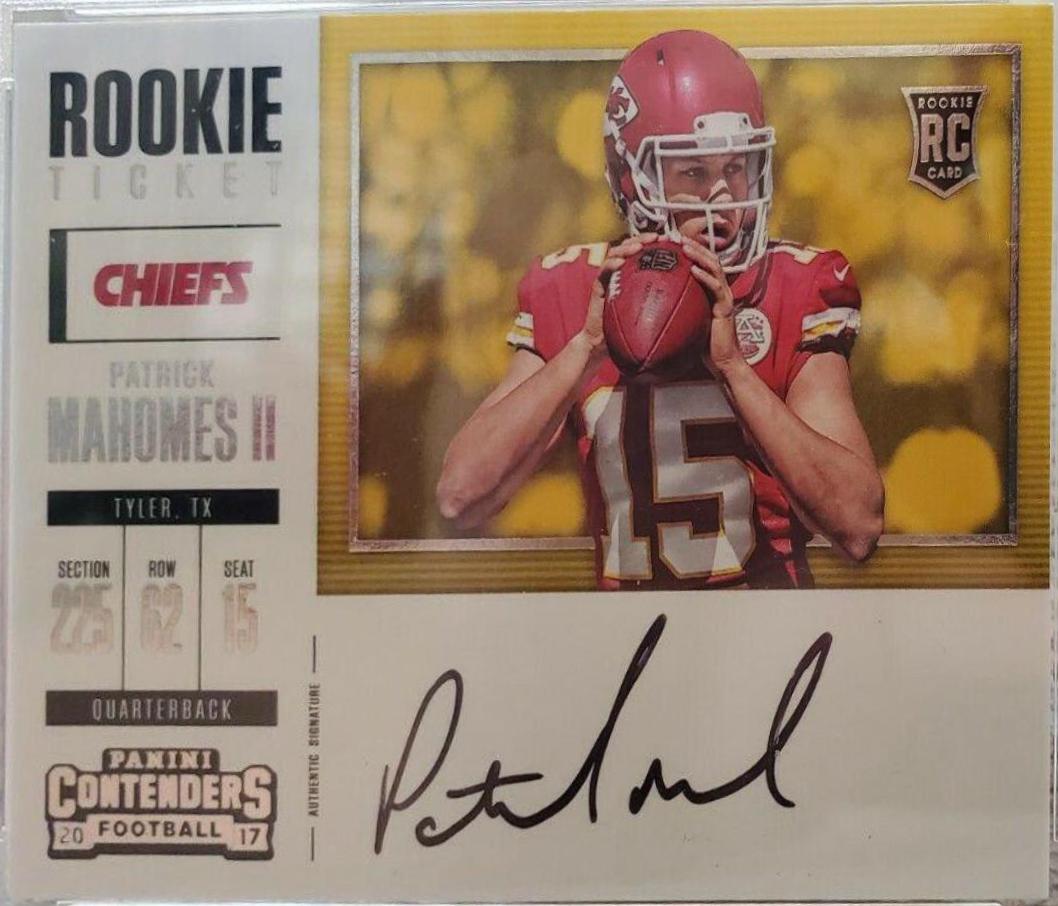 Patrick Mahomes II [Autograph] #343 Football Cards 2017 Panini Contenders