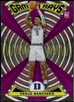 Paolo Banchero [Purple] #ZG-PAO Basketball Cards 2022 Panini Chronicles Draft Picks Gamma Rays