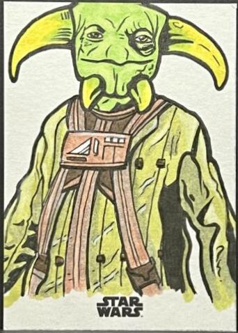 Dwayne Carpenter Star Wars 2024 Topps Chrome Sketch Card