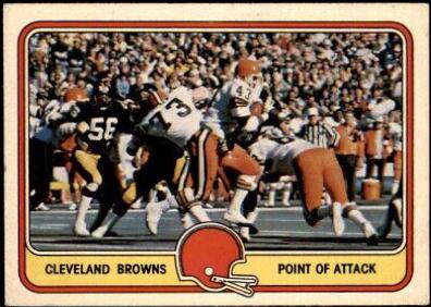 Cleveland Browns [Point of Attack] #11 Football Cards 1981 Fleer Team Action