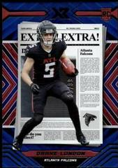 Drake London [Blue] #EXT-3 Football Cards 2022 Panini XR Extra Prices