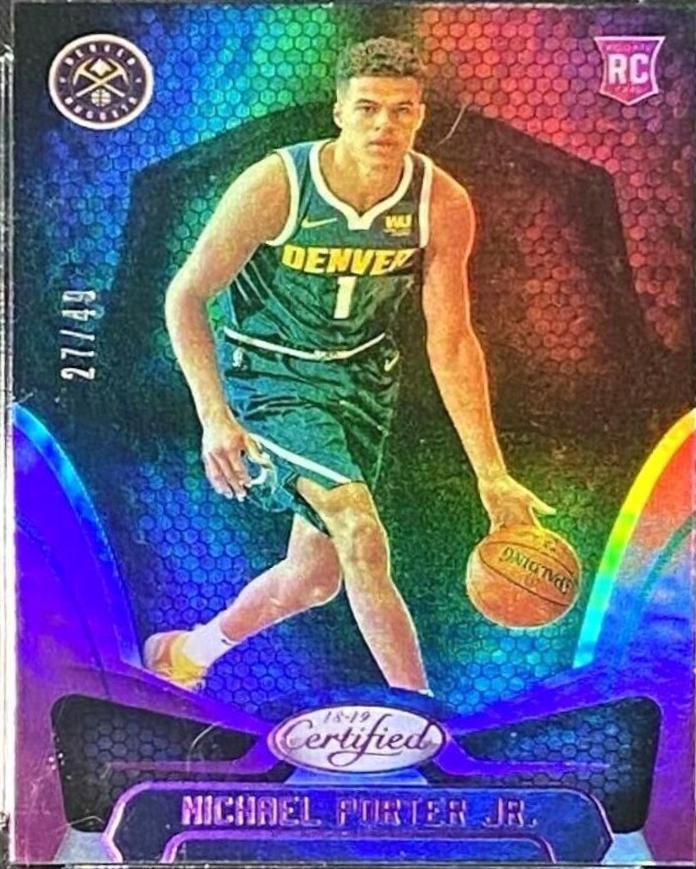 Michael Porter Jr. [Mirror Purple] #164 Basketball Cards 2018 Panini Certified