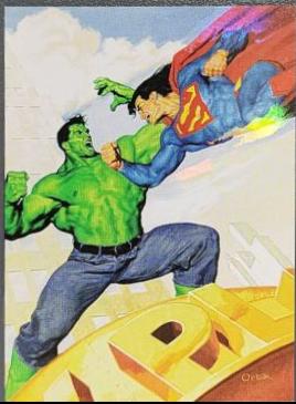 Superman vs. Hulk #6 1995 Fleer DC vs Marvel Holo F/X