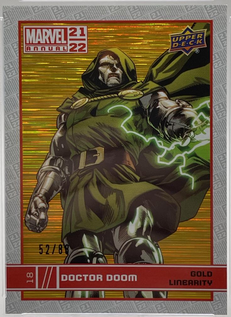 Doctor Doom [Gold Linearity] #18 Marvel 2021 Upper Deck Annual