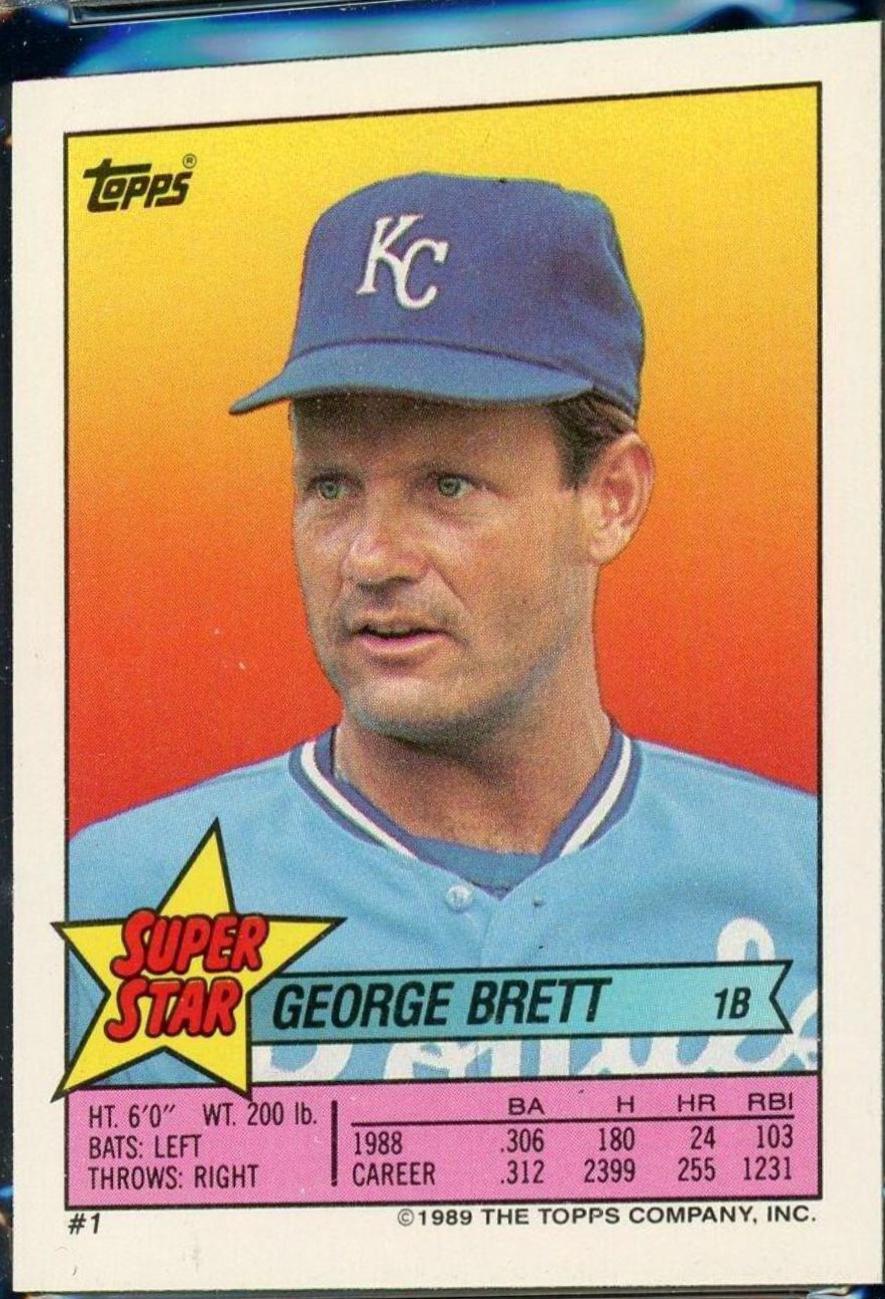 George Brett, Jose Uribe, Chet Lemon Prices | 1989 Topps Stickers Super ...