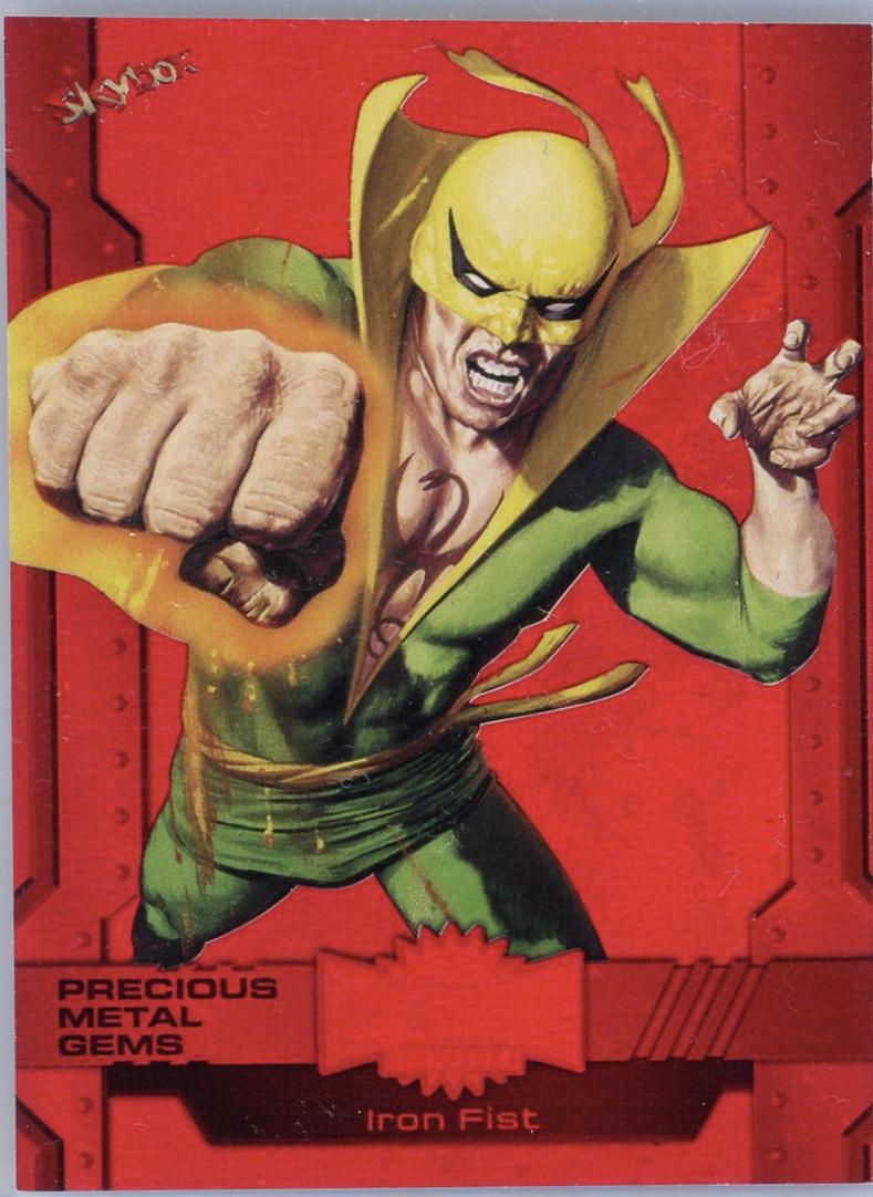 Iron Fist [Red Precious Metal Gems] #119 2024 SkyBox Metal Universe Avengers