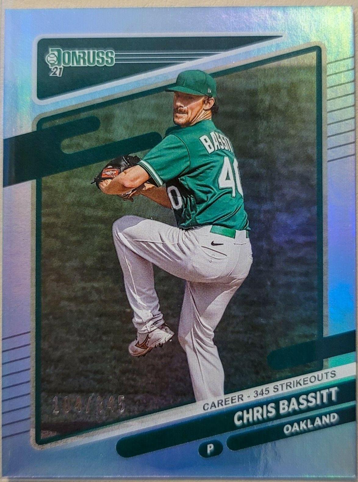 Chris Bassitt [Career Stat Line] #111 Baseball Cards 2021 Panini Donruss