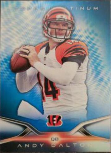 Andy Dalton [Blue] #12 Football Cards 2014 Topps Platinum