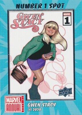 Gwen Stacy (2020) #1 #N1S-18 Marvel 2020 Upper Deck Annual Number 1 Spot