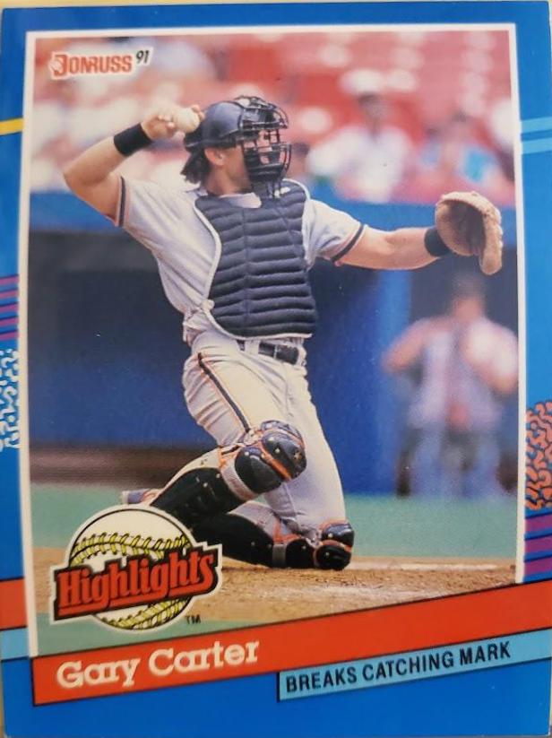 Gary Carter #BC-8 Baseball Cards 1991 Donruss Highlights