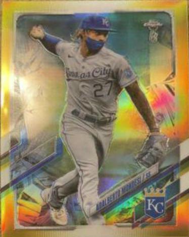 Adalberto Mondesi [Gold Refractor] #74 Baseball Cards 2021 Topps Chrome Ben Baller