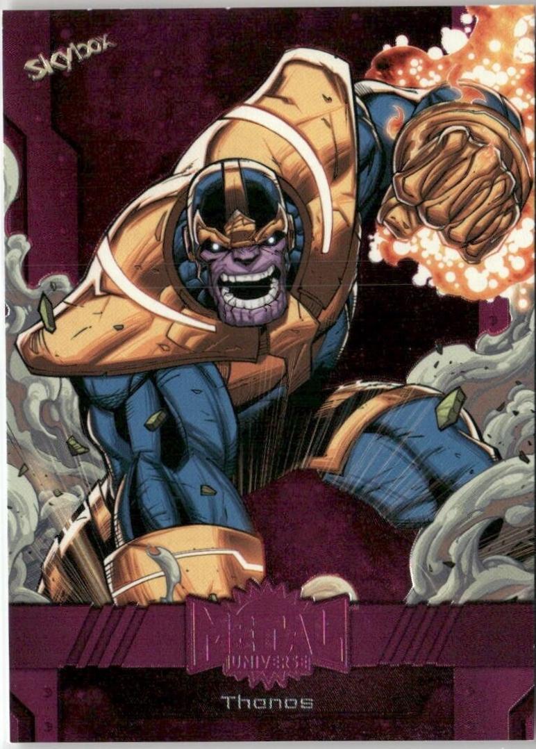 Thanos [Pink FX] #146 2024 SkyBox Metal Universe Avengers