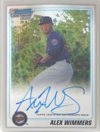 Alex Wimmers [Autograph Refractor] #BDPP88 Baseball Cards 2010 Bowman Chrome Draft Picks & Prospects