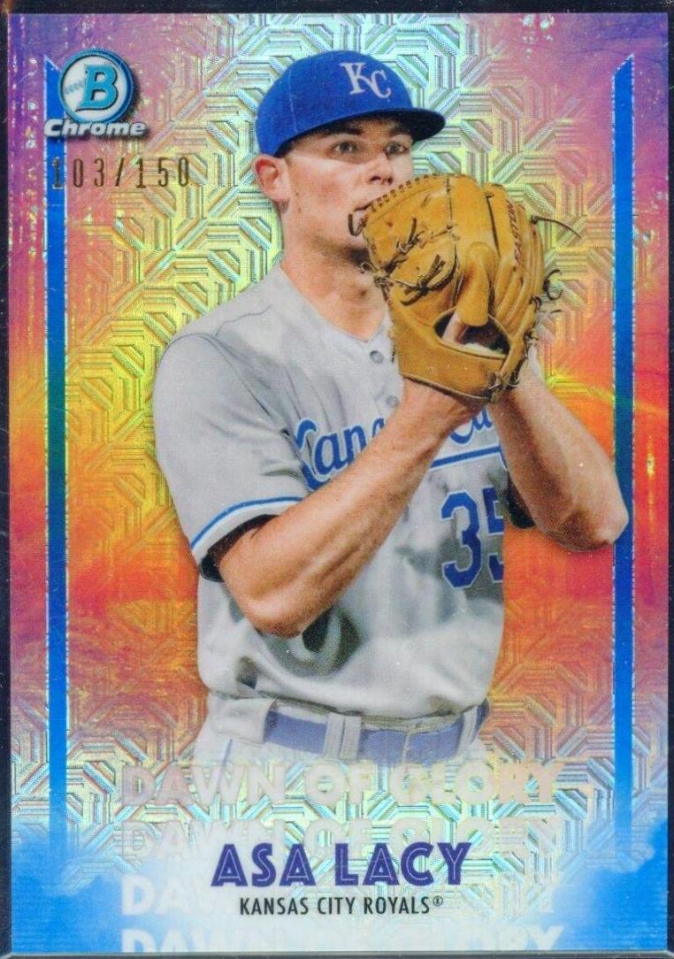 Asa Lacy [Blue Refractor] #DG-3 Baseball Cards 2021 Bowman Chrome Mega Box Mojo Dawn of Glory