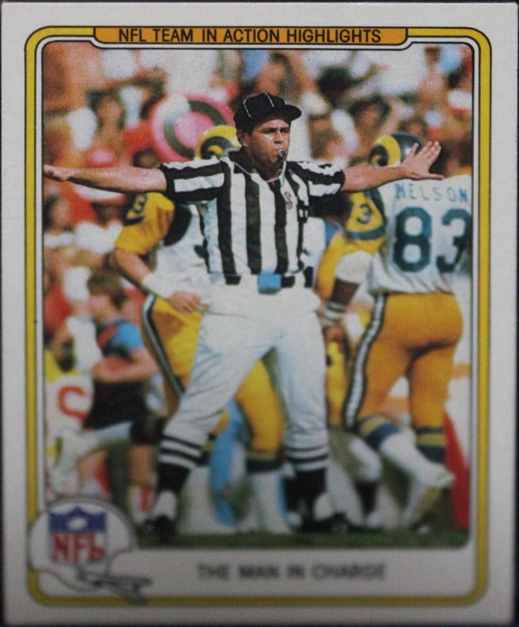 The Man in Charge #78 Football Cards 1982 Fleer Team Action