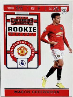 Mason Greenwood #RT-23 Soccer Cards 2019 Panini Chronicles Contenders Rookie Ticket