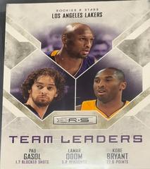 Kobe Bryant / Lamar Odom / Pau Gasol #13 Basketball Cards 2010 Panini Rookies & Stars Team Leaders Prices