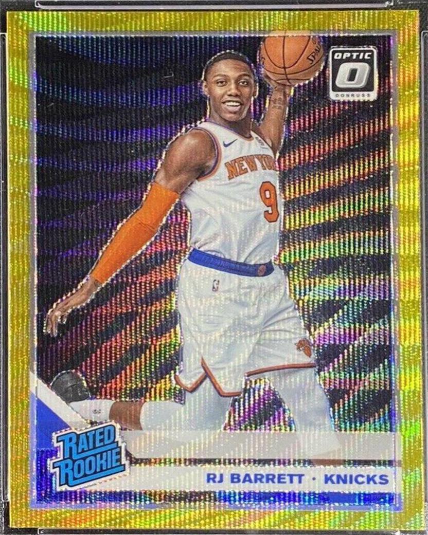 RJ Barrett [Gold] #178 Basketball Cards 2019 Panini Donruss Optic