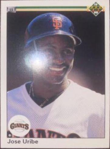 1990 Upper Deck Jose high quality Uribe Error Card