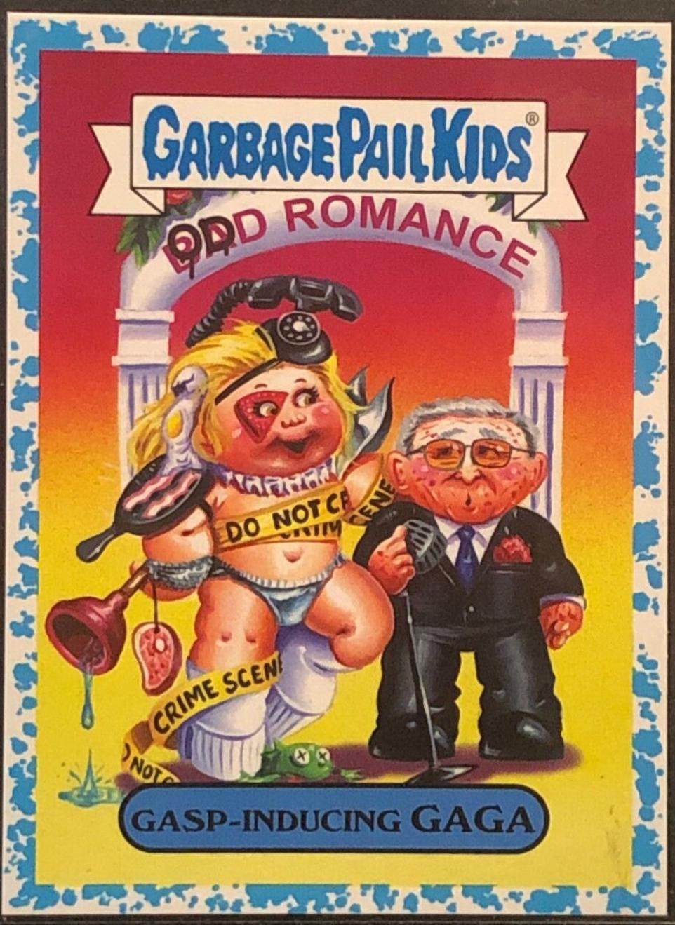 Gasp-Inducing GAGA [Light Blue] #17a Garbage Pail Kids Battle of the Bands