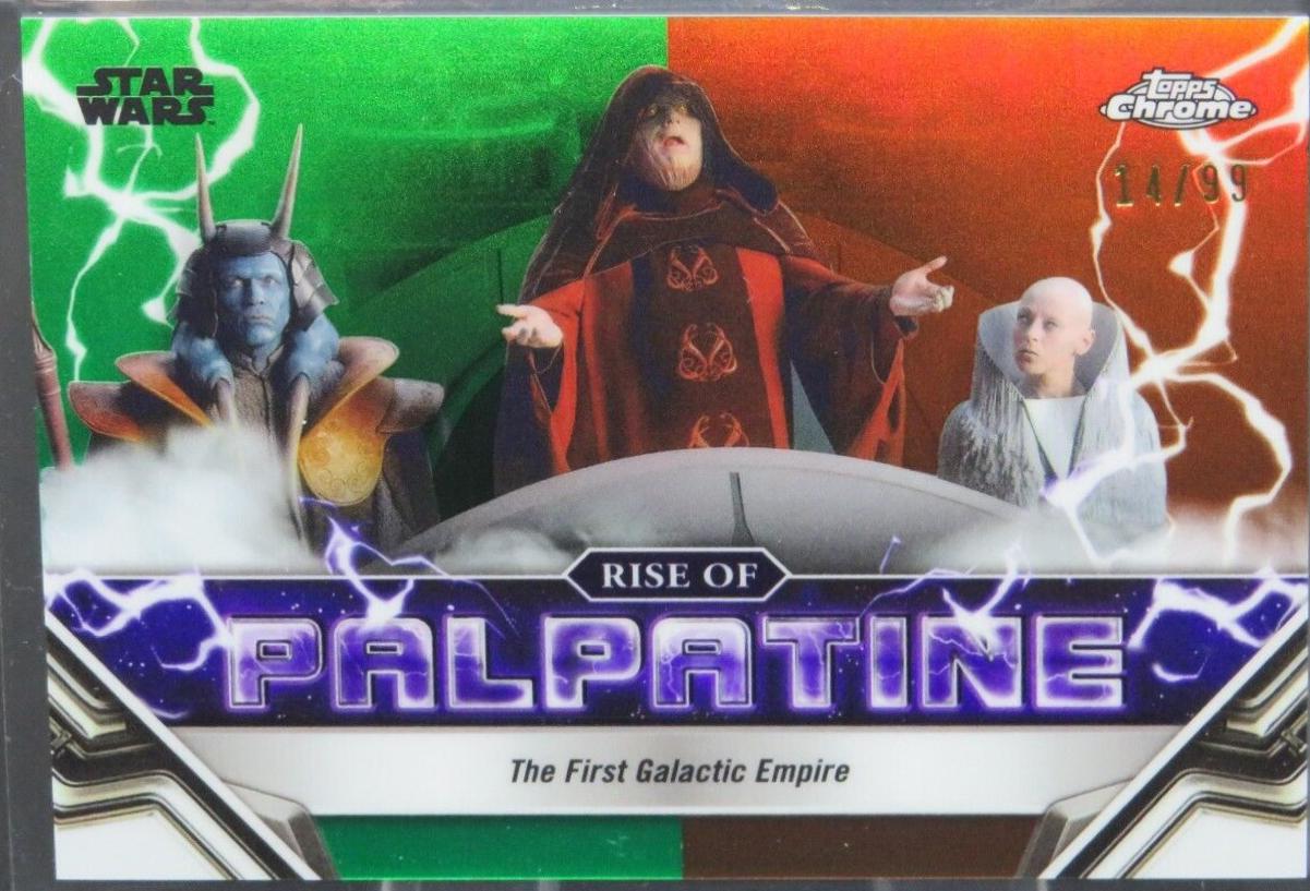 Palpatine Resurrected [Kashyyyk Green Refractor] #RP-18 Star Wars 2024 Topps Chrome The Rise of Palpatine