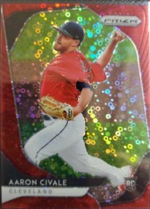 Aaron Civale [Red Donut Circles Prizm] #211 Baseball Cards 2020 Panini Prizm