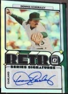 Dennis Eckersley [Holo] #RET-DE Baseball Cards 2021 Panini Donruss Optic Retro Signature Series