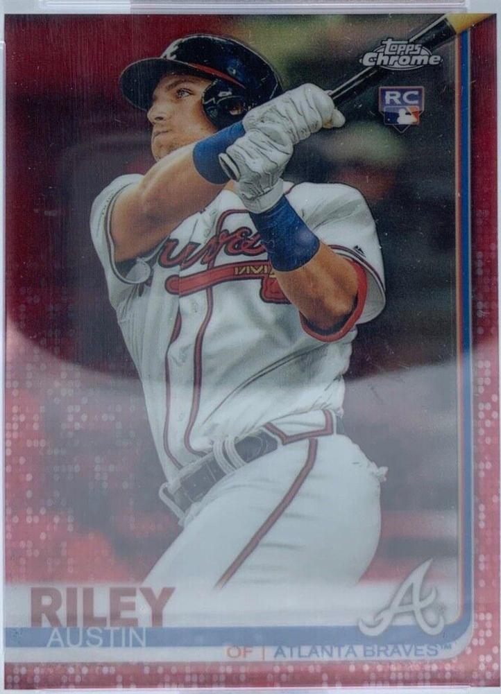 Austin Riley [Red Refractor] #37 Baseball Cards 2019 Topps Chrome Update