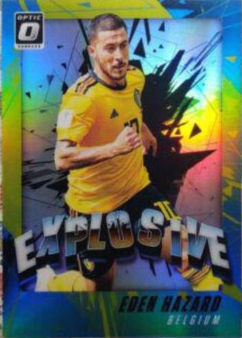 Eden Hazard [Silver] #E-11 Soccer Cards 2018 Panini Donruss Explosive